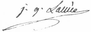 Signature de Jean-Gérard Lacuée de Cessac