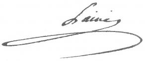 Signature de Joseph Lainé