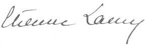 Signature d'Étienne Lamy