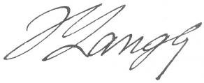 Signature d'Hippolyte Langlois