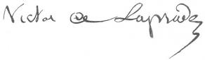 Signature de Victor de Laprade