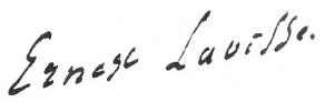 Signature d'Ernest Lavisse