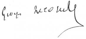 Signature de Georges Lecomte