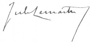 Signature de Jules Lemaître