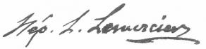 Signature de Népomucène Lemercier