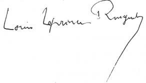Signature de Louis Leprince-Ringuet