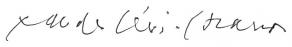 Signature de Claude Lévi-Strauss