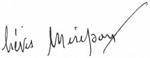 Signature du duc de Lévis-Mirepoix