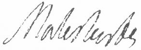 Signature de Guillaume-Chrétien de Lamoignon de Malesherbes