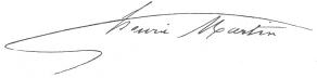 Signature d'Henri Martin