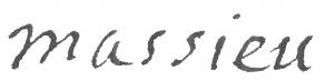 Signature de Guillaume Massieu
