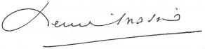 Signature de Henri Massis