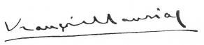 Signature de François Mauriac