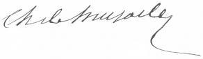 Signature de Charles de Mazade