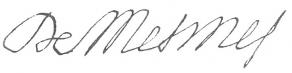 Signature de Jean-Antoine de Mesmes