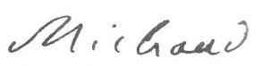 Signature de Joseph Michaud