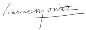 Signature de Pierre Moinot