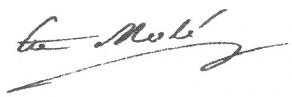 Signature de Mathieu Molé