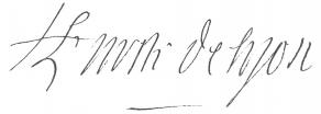 Signature d'Antoine de Malvin de Montazet, archevêque de Lyon