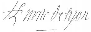 Signature d'Antoine de Malvin de Montazet, archevêque de Lyon