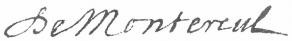 Signature de Jean de Montereul