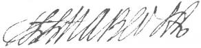 Signature de Henri-Louis Habert de Montmort