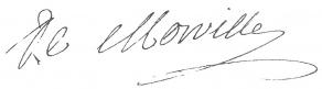 Signature de Charles-Jean-Baptiste Fleuriau de Morville