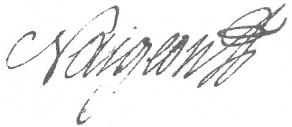 Signature de Jacques-André Naigeon