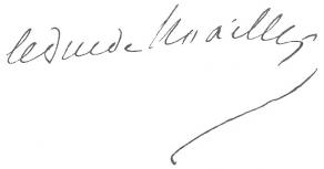 Signature de Paul de Noailles, duc