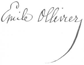 Signature d'Émile Ollivier