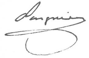 Signature d'Étienne-Denis Pasquier