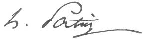 Signature d'Henri Patin