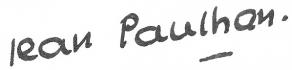 Signature de Jean Paulhan