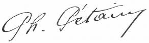Signature de Philippe Pétain
