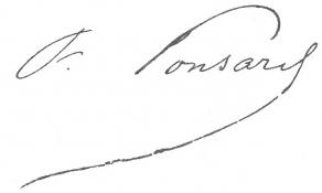 Signature de François Ponsard
