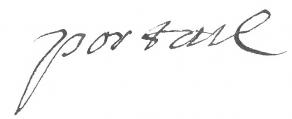 Signature d'Antoine Portail