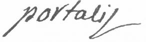 Signature de Jean-Étienne-Marie Portalis
