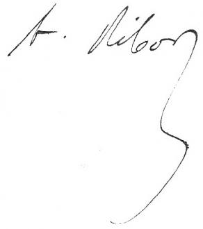 Signature d'Alexandre Ribot