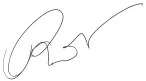 Signature d'Alain Robbe-Grillet