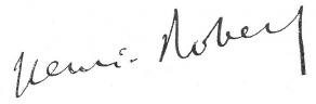 Signature d'Henri Robert