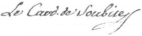 Signature d'Armand de Rohan-Soubise, cardinal