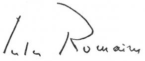 Signature de Jules Romains