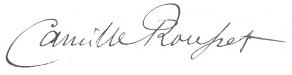 Signature de Camille Rousset