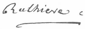Signature de Claude-Carloman de Rulhière