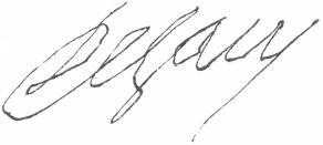 Signature de Louis de Sacy