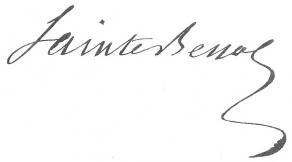 Signature de Charles-Augustin Sainte-Beuve