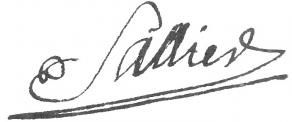 Signature de Claude Sallier