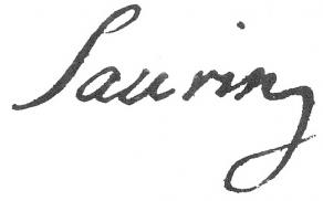 Signature de Bernard-Joseph Saurin