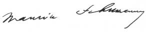 Signature de Maurice Schumann