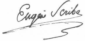 Signature d'Eugène Scribe